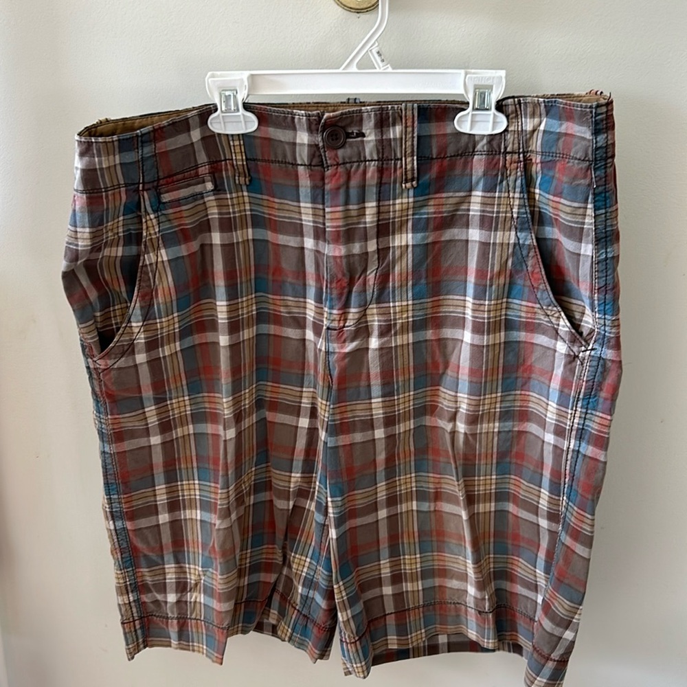 Nobo No Boundaries Men’s brown plaid shorts Sz 36
